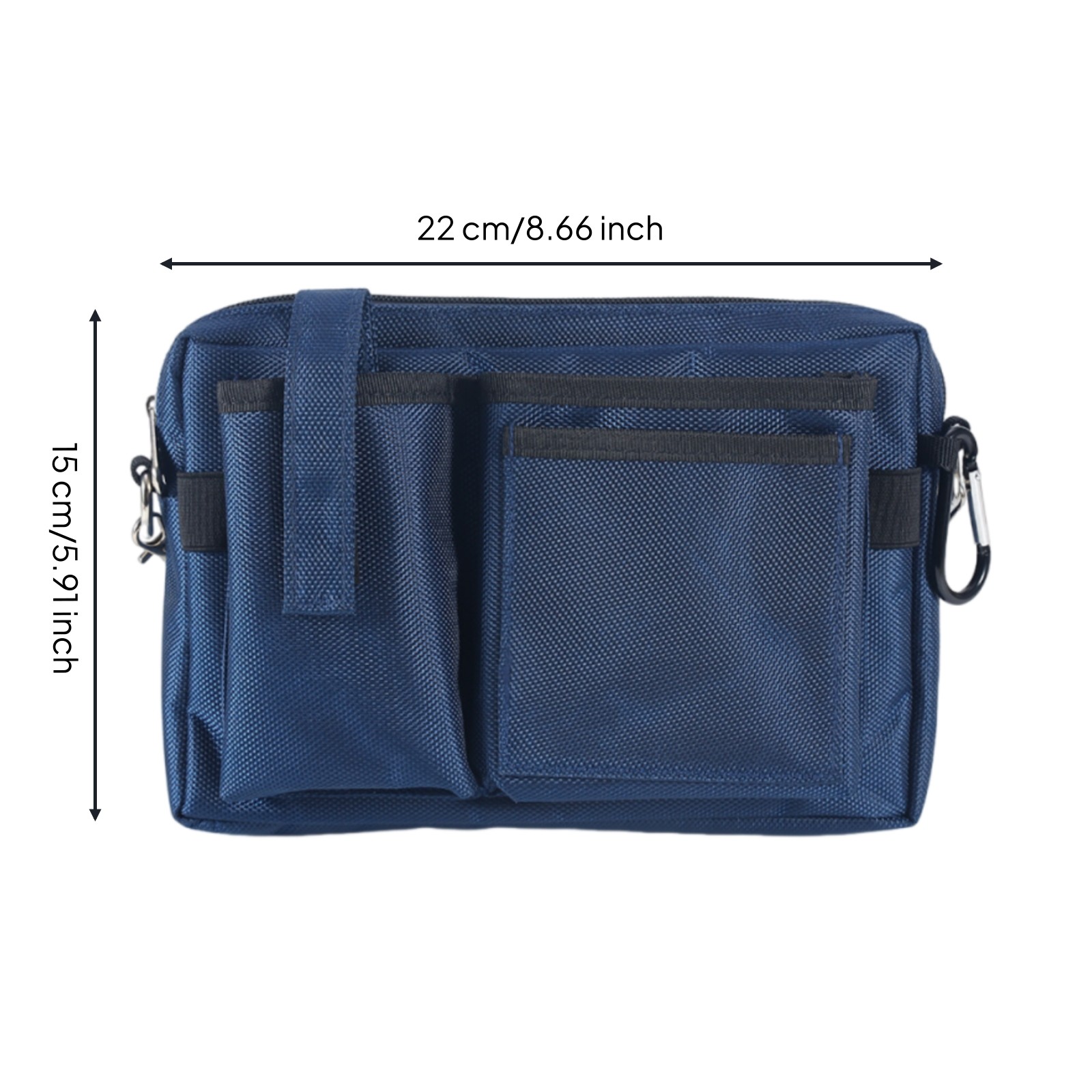 Rectangular Tool Waist Bag Multiple Pockets Waist Tool Bag Reinforced Seams