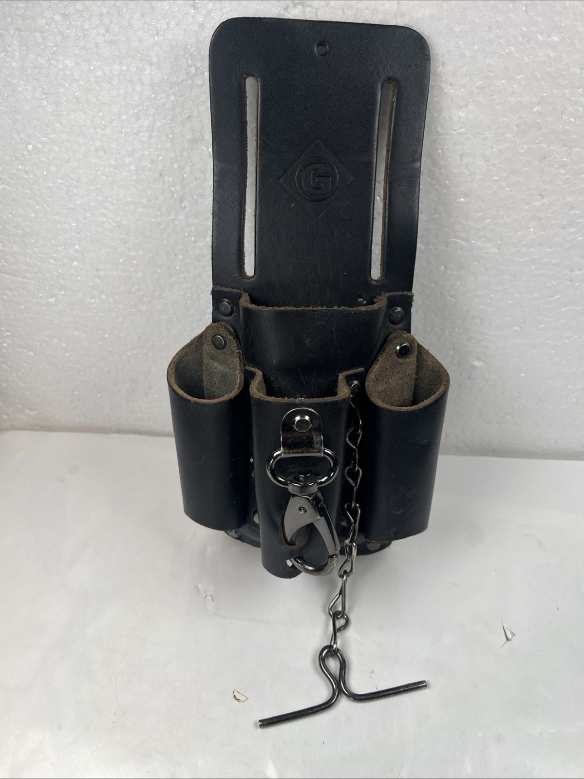 Greenlee Leather Electrician Tool Pouch Belt Holster R Pocket Lineman Holder