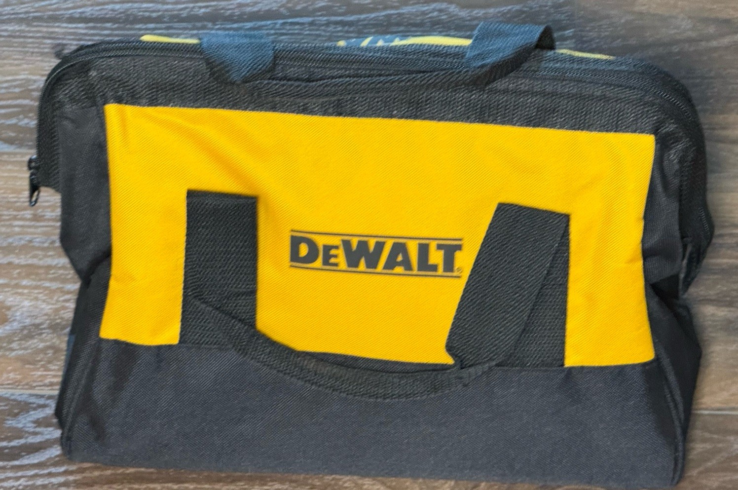 DeWALT TOOLS Heavy Duty Carrying Case Bag Nylon Canvas Black/Yellow 11×8.5 NEW