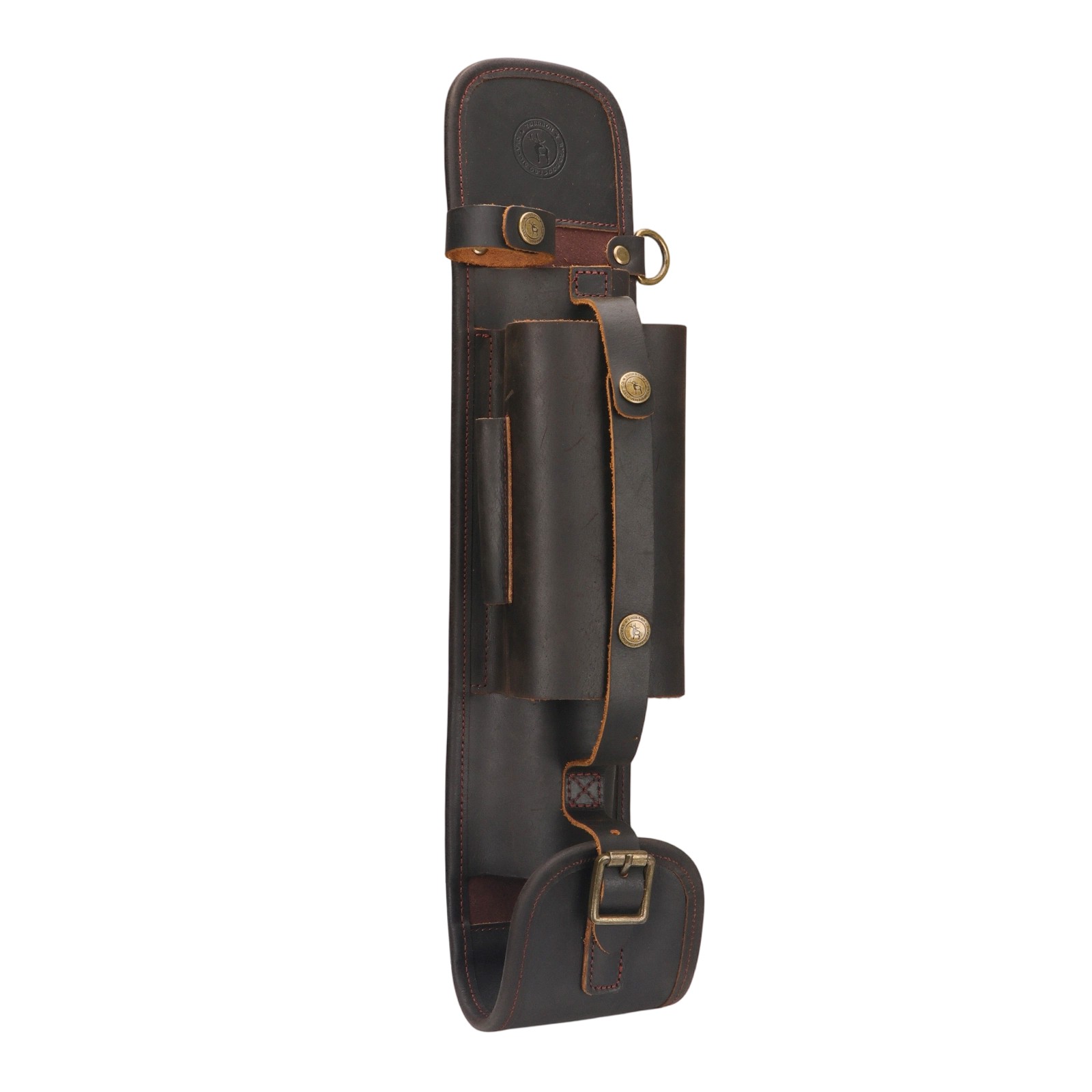 Tourbon Leather Logger Tool Bag Axe Felling Wedges Carry Pouch Flat File Holder