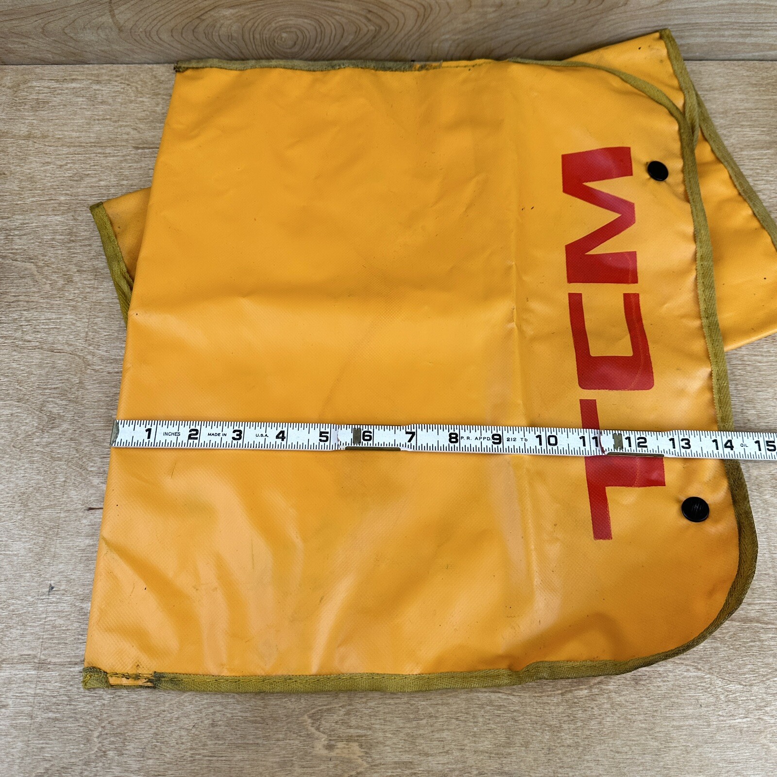 2 TCM Forklift Swag Tool Bag Pouches Snap Closure Red Logo Vintage 16” X 10” 🛻