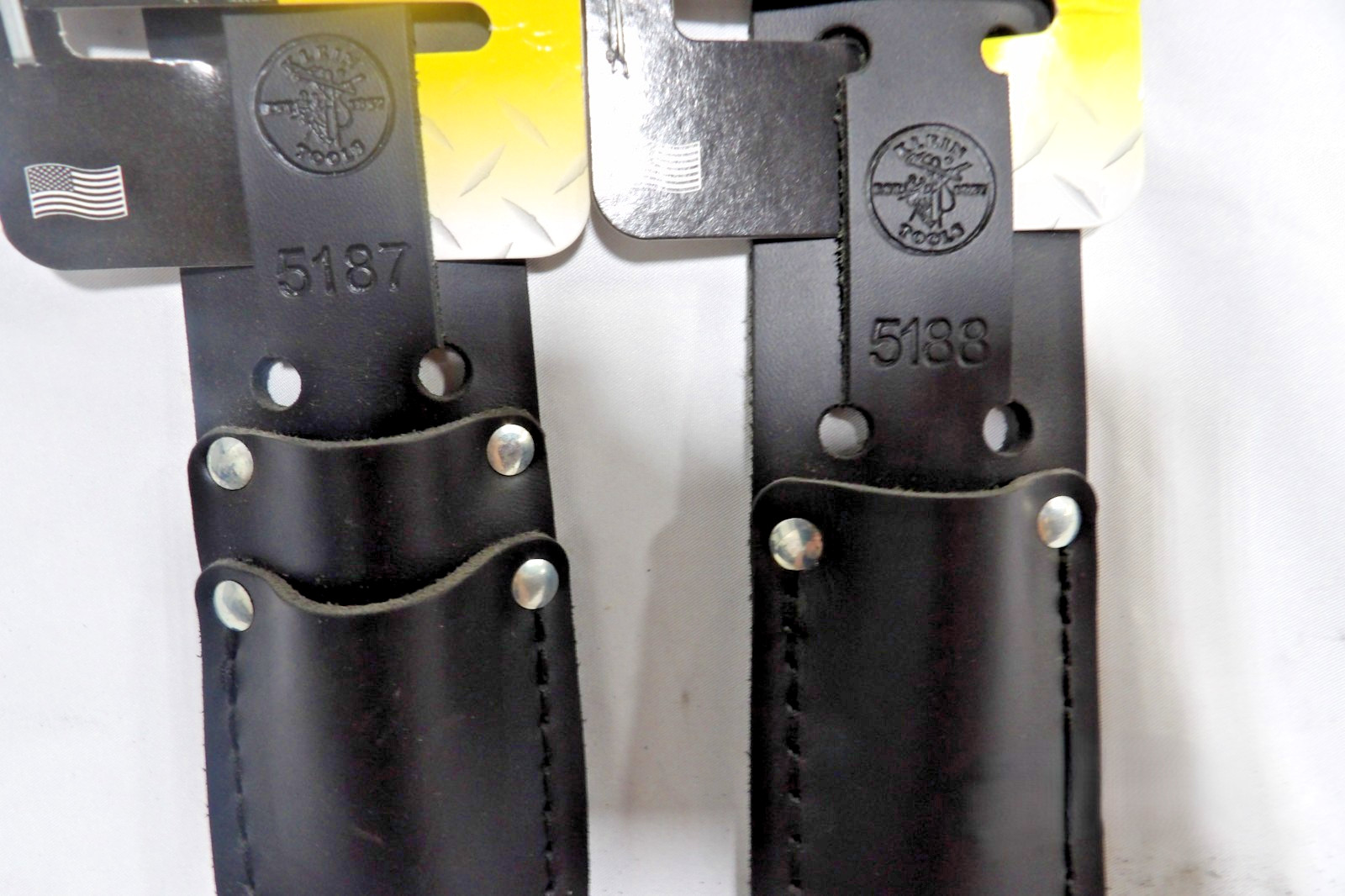 Set of two Klein Tools 5187 And 5188 Scissors and Cable-Splicer’s Knife Holder.