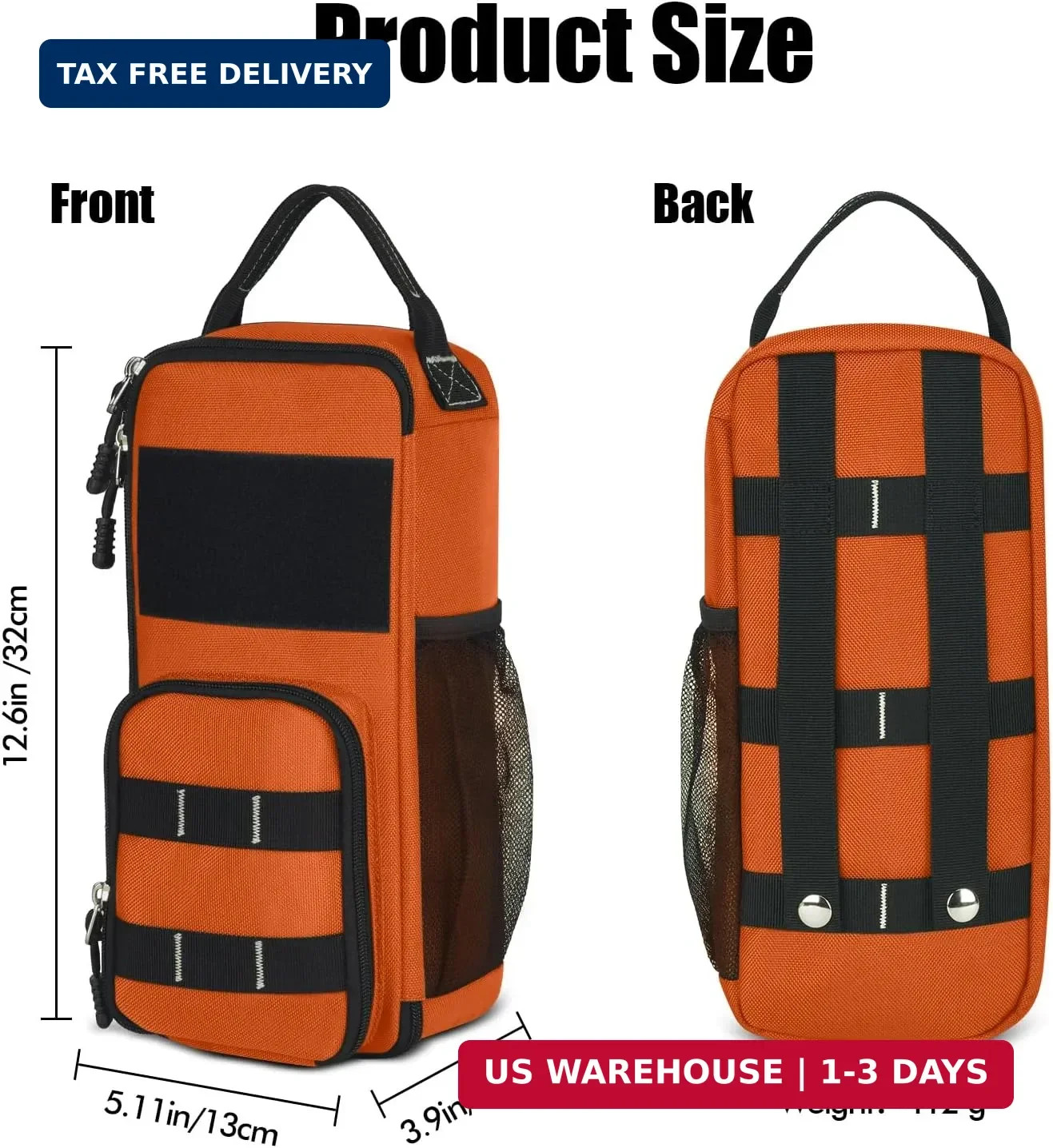 LAKE OF FIRE 12.6″ Small Tool Bag Pouch for Men with Multiple Pockets, Waterproo