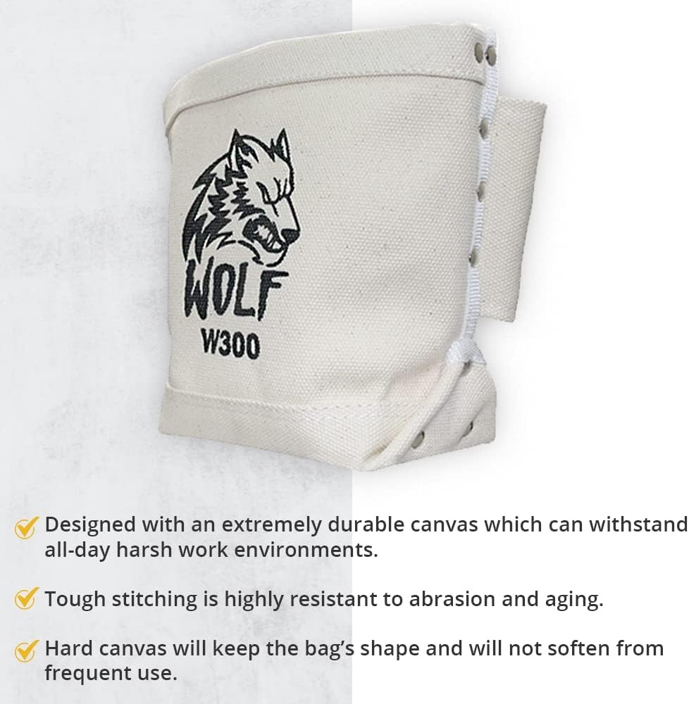 Wolf 5x10x9 Inch Canvas Tool Pouch Bolt Bag