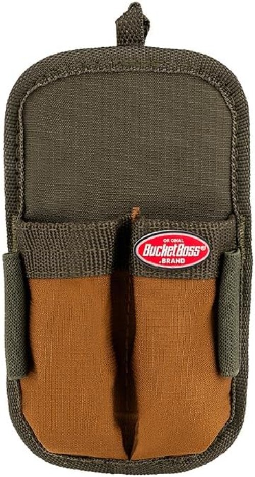 Double-Barrel Tool Pouch in Green – Durable Ripstop Fabric Storage Solution