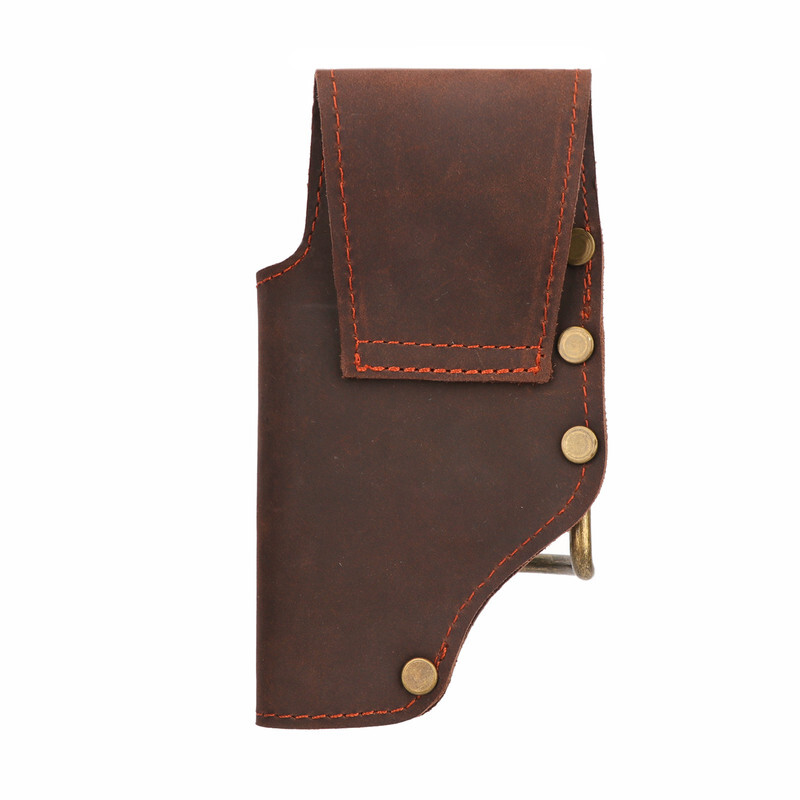 TOURBON Leather Axe/Hammer/Wrench/Pliers Belt Holster Wrokshop Tool Carry Hanger