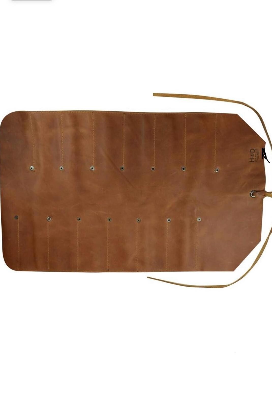 Leather Tool Roll Up Tool Kit Organiser , LeatherWrench Roll Chisel Pouch