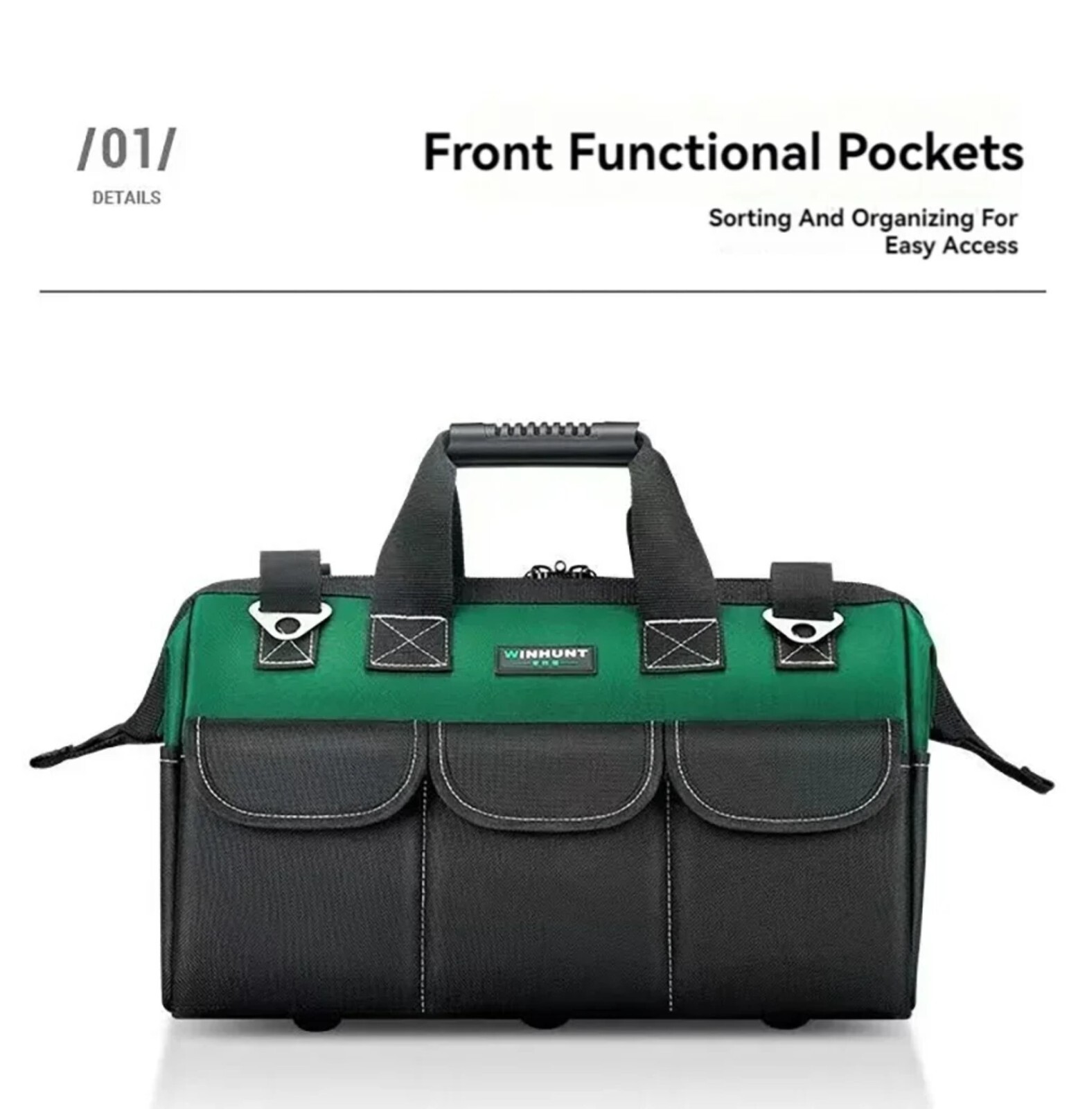 Tool Bag Heavy Duty Multifunctional Large Capacity Portable Storage Bag Outdoor