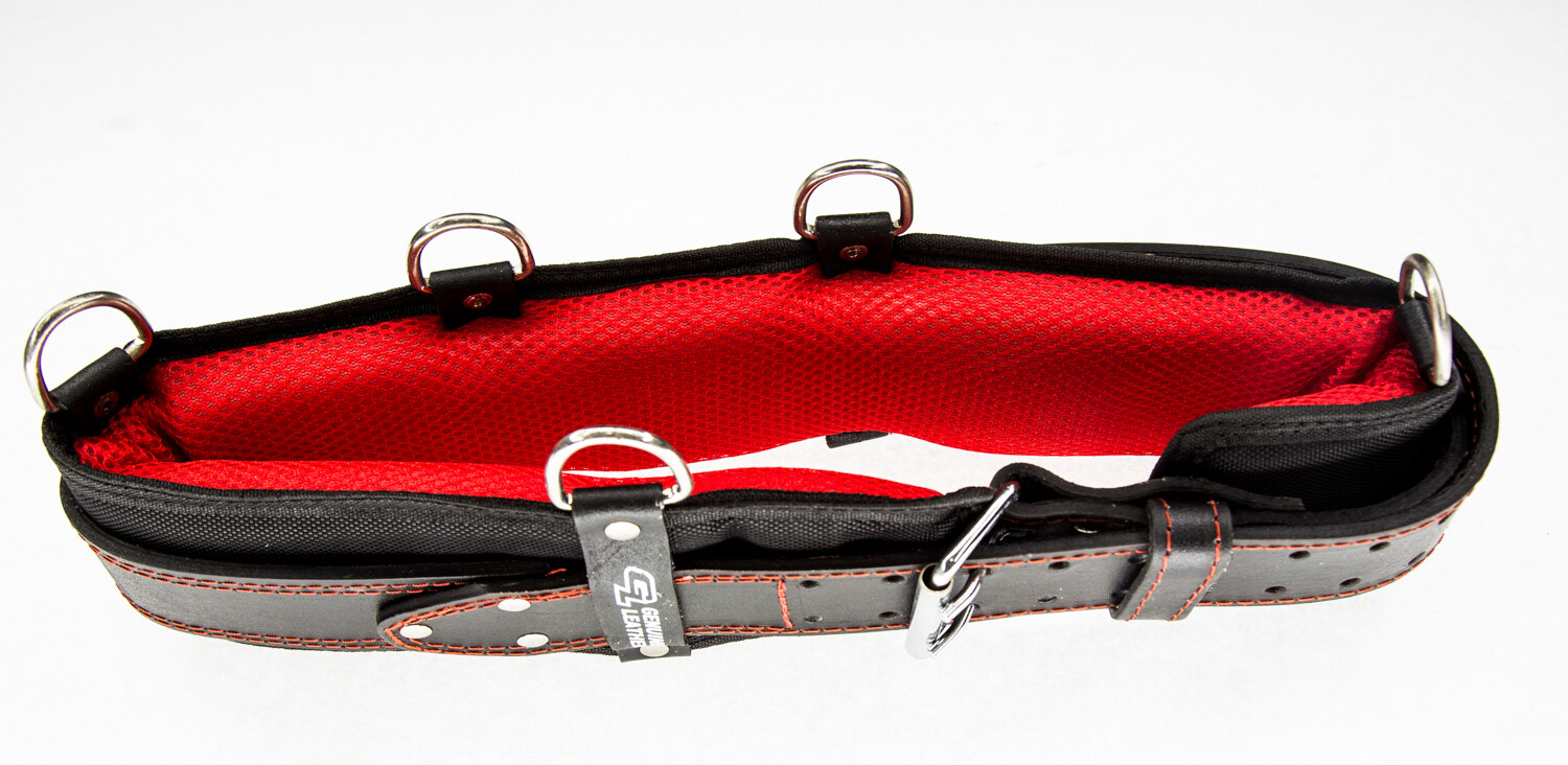 4″ in Heavy Duty Leather Work Tool Belt with Extra Foam Padded Fits upto 54″