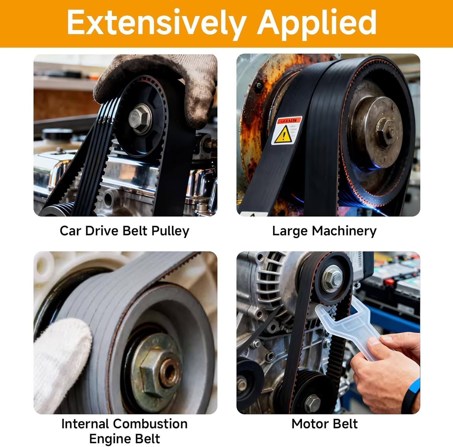 Compact 4-Piece Belt Removal Tool Set for Cars and Trucks – Easy Operation