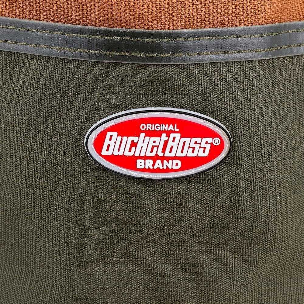 19-Pocket Canvas Organizer Parachute Bag in Brown for Tools & Small Parts