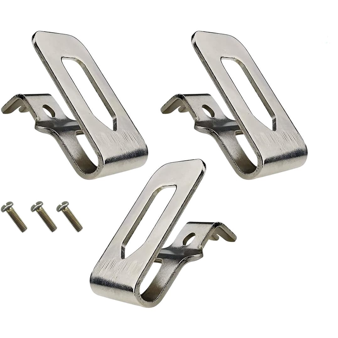 304 Stainless Steel Clip Hooks – 3 Sets for Dewalt 20V Power Tools, Easy Storage