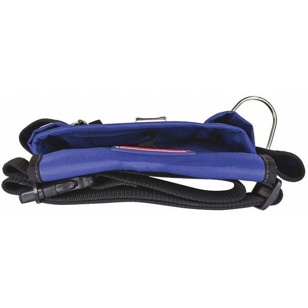 Westward 5Mzl0 Tool Pouch, Tool Belt, Blue, Black, 600D Polyester, 4 Pockets