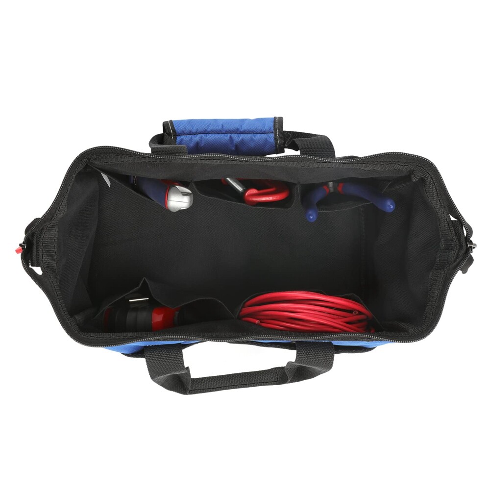 13″ Tool Bag Wide Mouth Tool Tote Bags Heavy Duty Storage Bag Case Blue/Pink USA