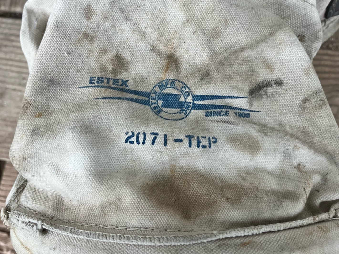 ESTEX Canvas Lineman Tool Bag Round 12” X 14” Model 2071 USA Made W/Pockets
