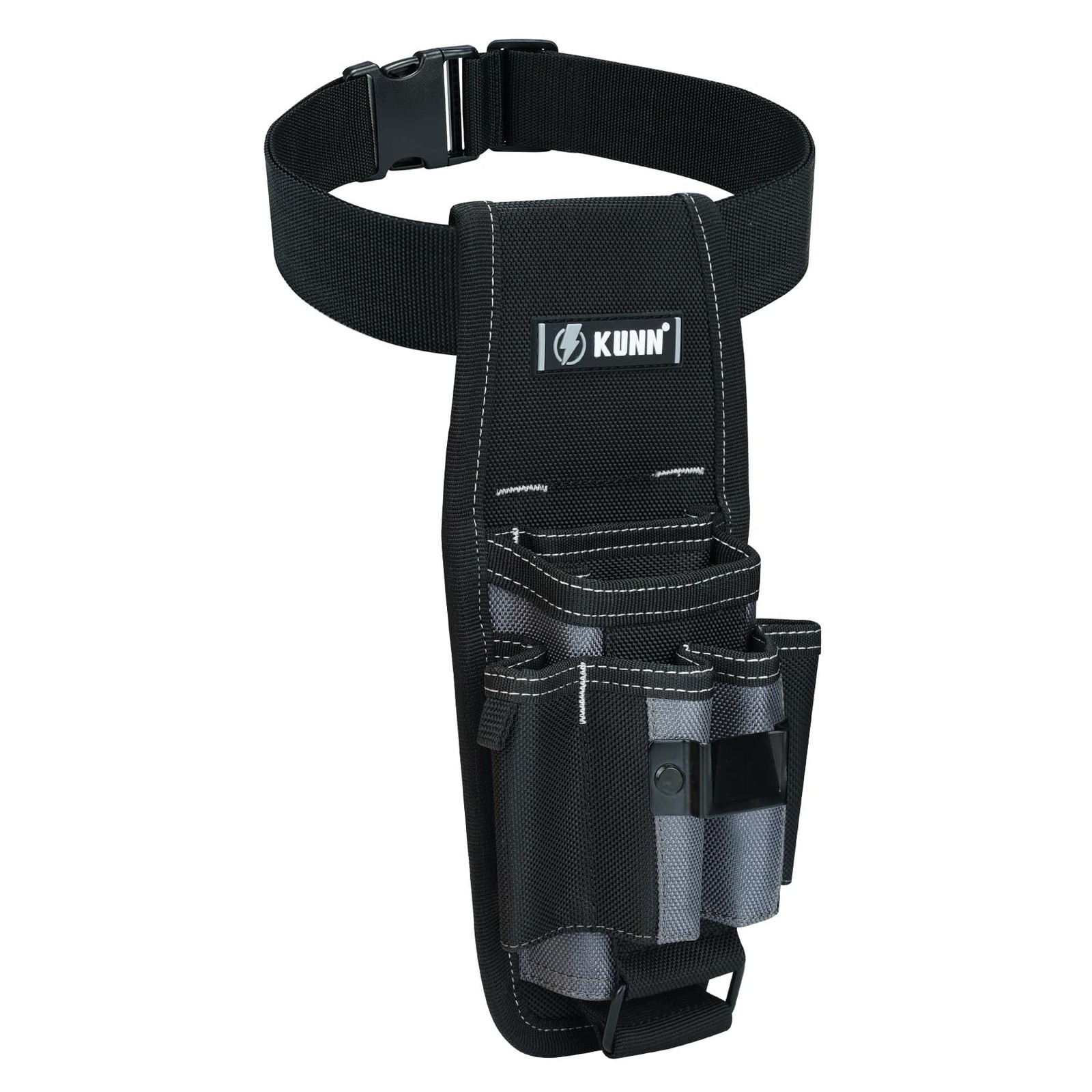 Small Tool Pouch with Belt Clip – Tool Belt Pouches with 7 Pockets Adjustable…