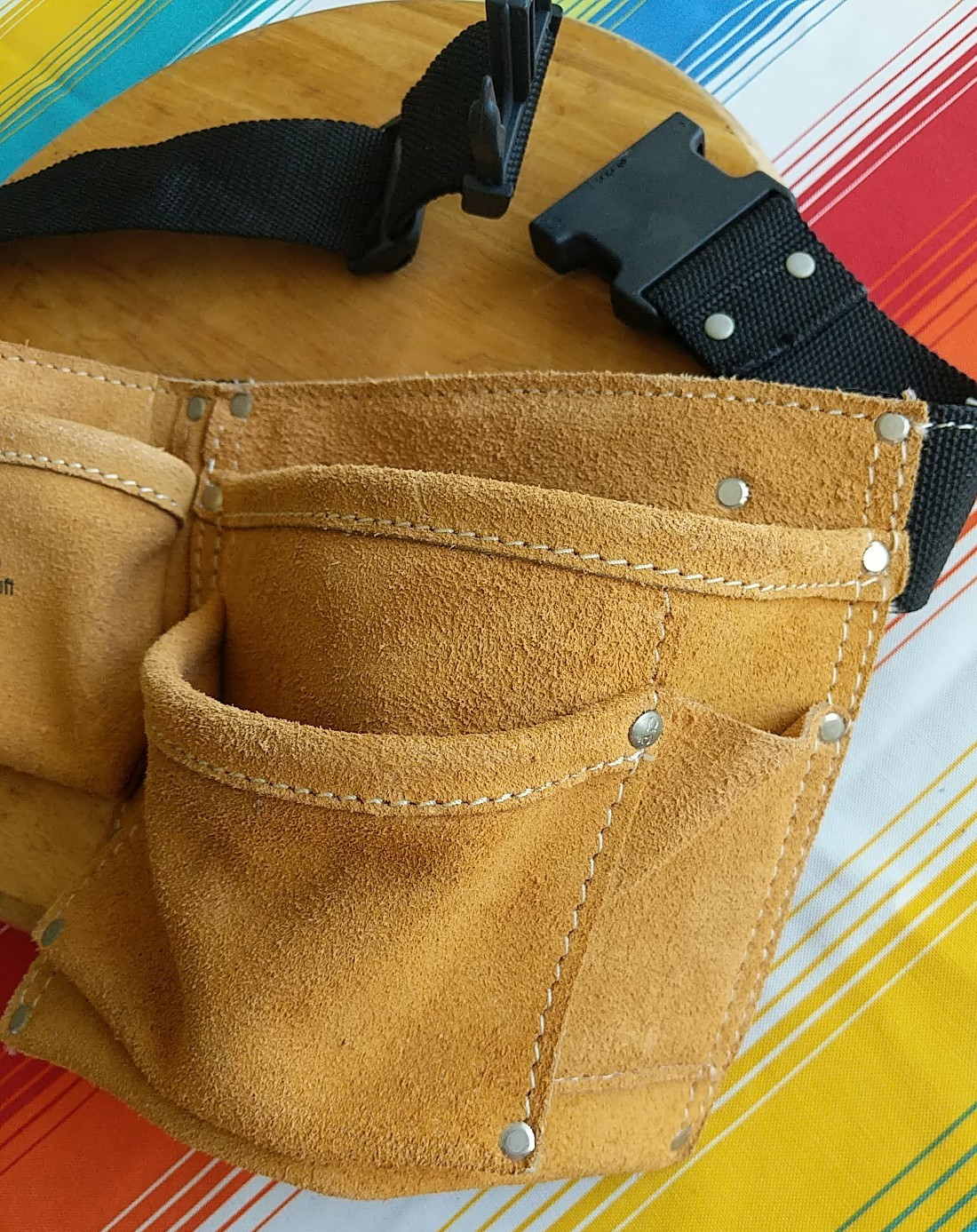 Tool Belt Leather NOS Handyman Gardener Carpenter Construction CLC # 370X2 wide