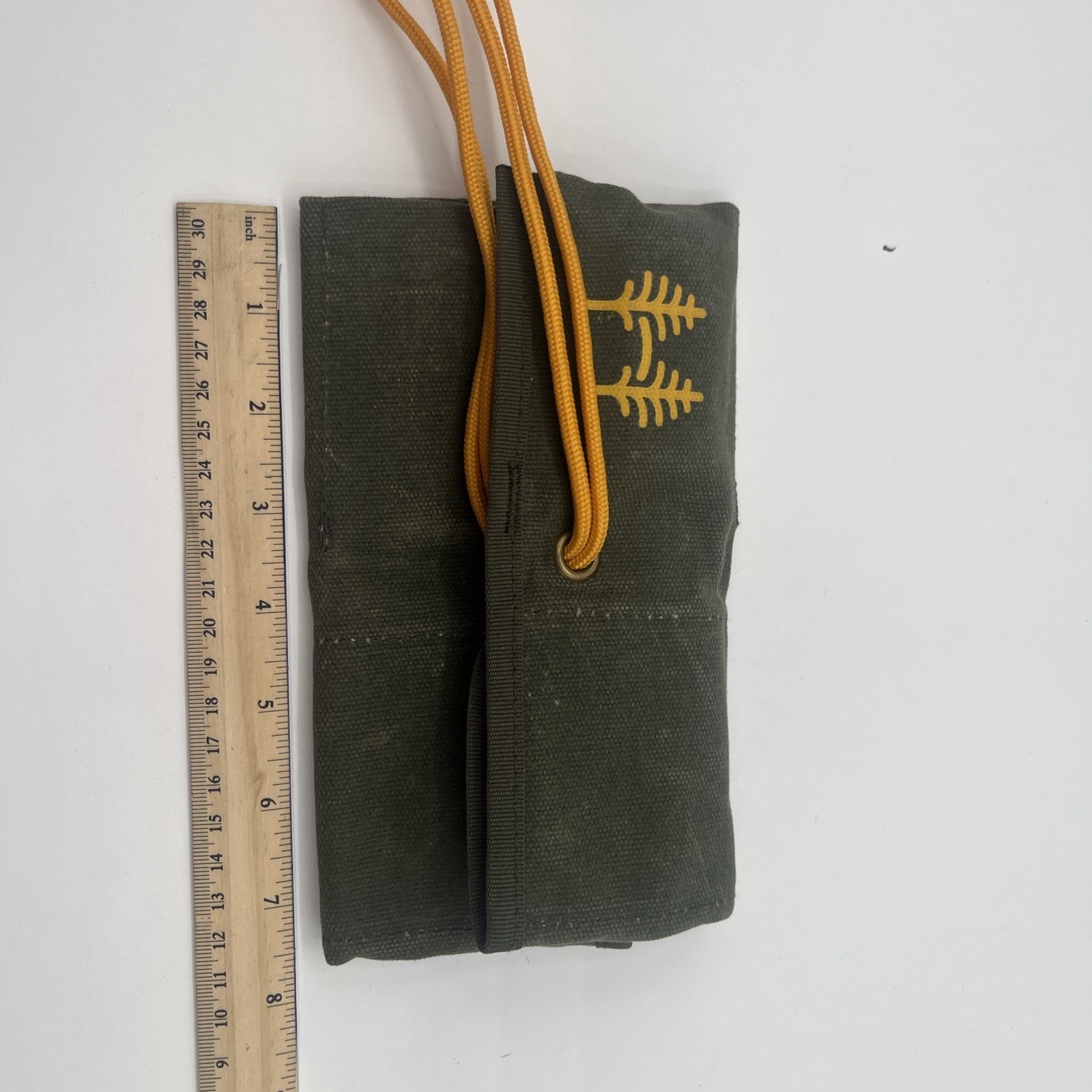 Homecamp Utility Tool Roll — Heavy-Duty Canvas Gear Organizer — Green