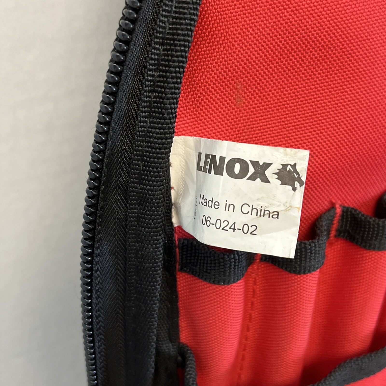 Lenox 30 Pocket Black Ballistic Nylon Backpack Tool Bag Great Used Condition