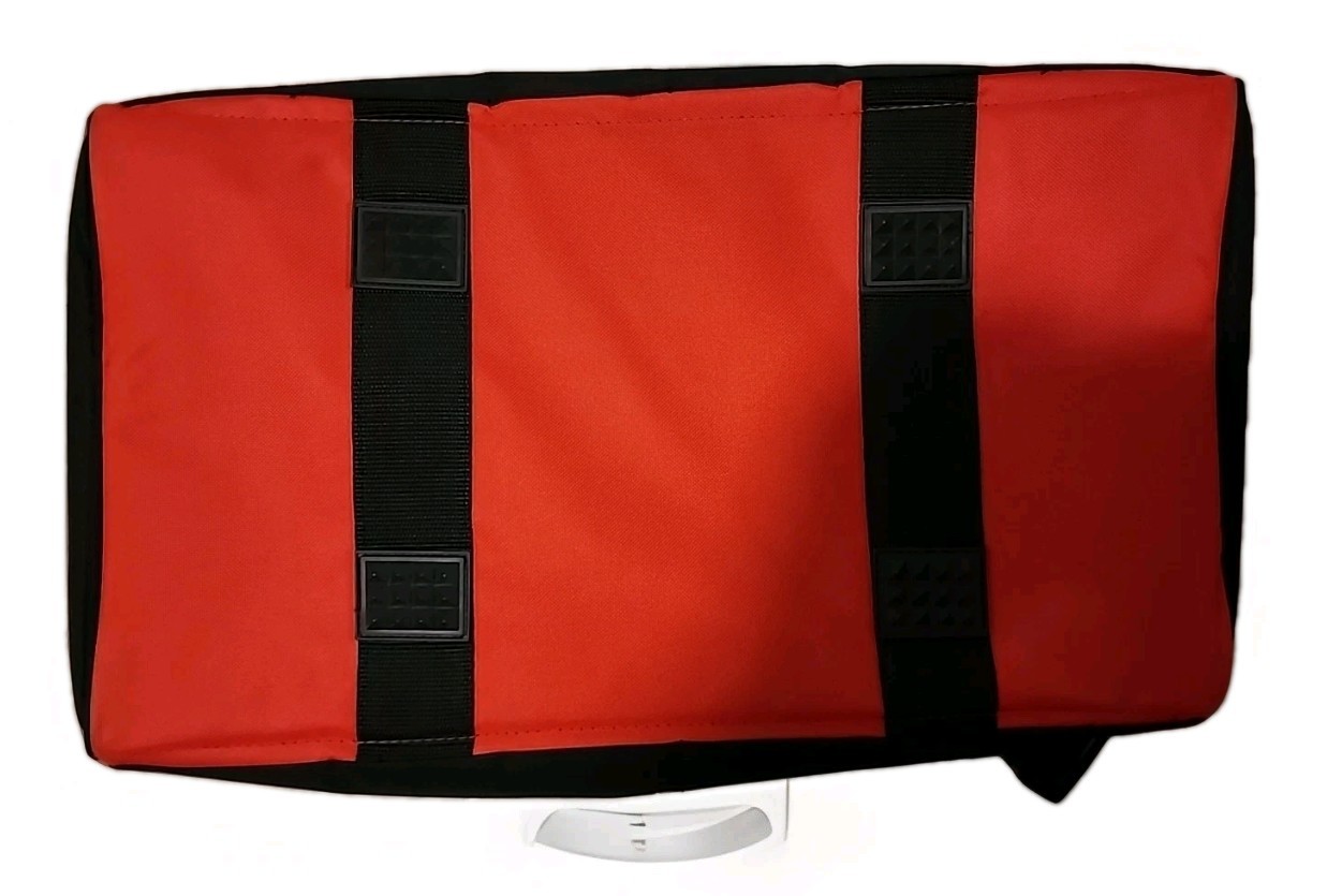 Westward 5MZJ9 Tool Bag, Black, Polyester, 22+ Pockets Milwaukee Gloves Included