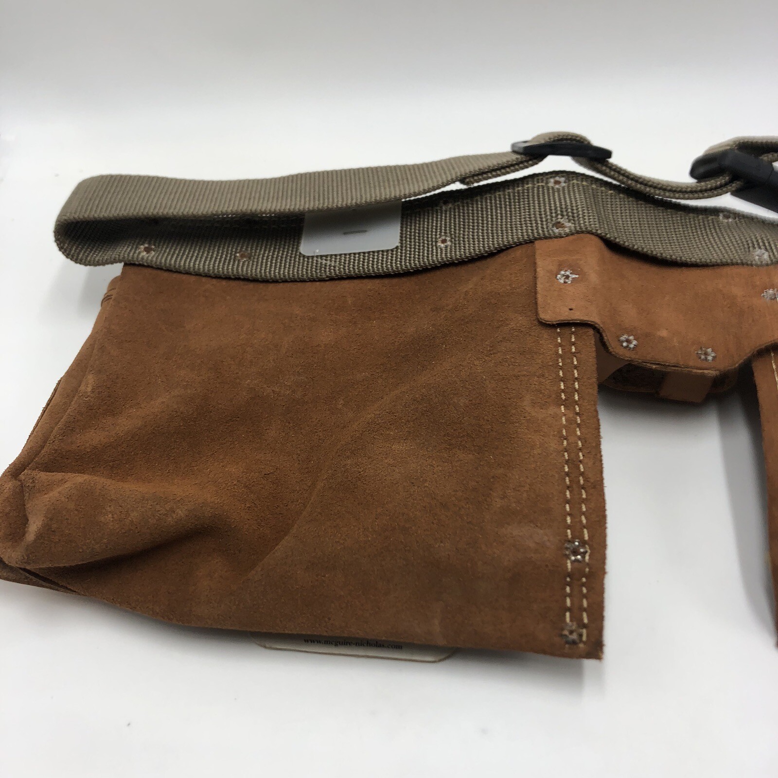 US Military 11 Pocket Handyman Apron Tool Belt Pouch Leather.