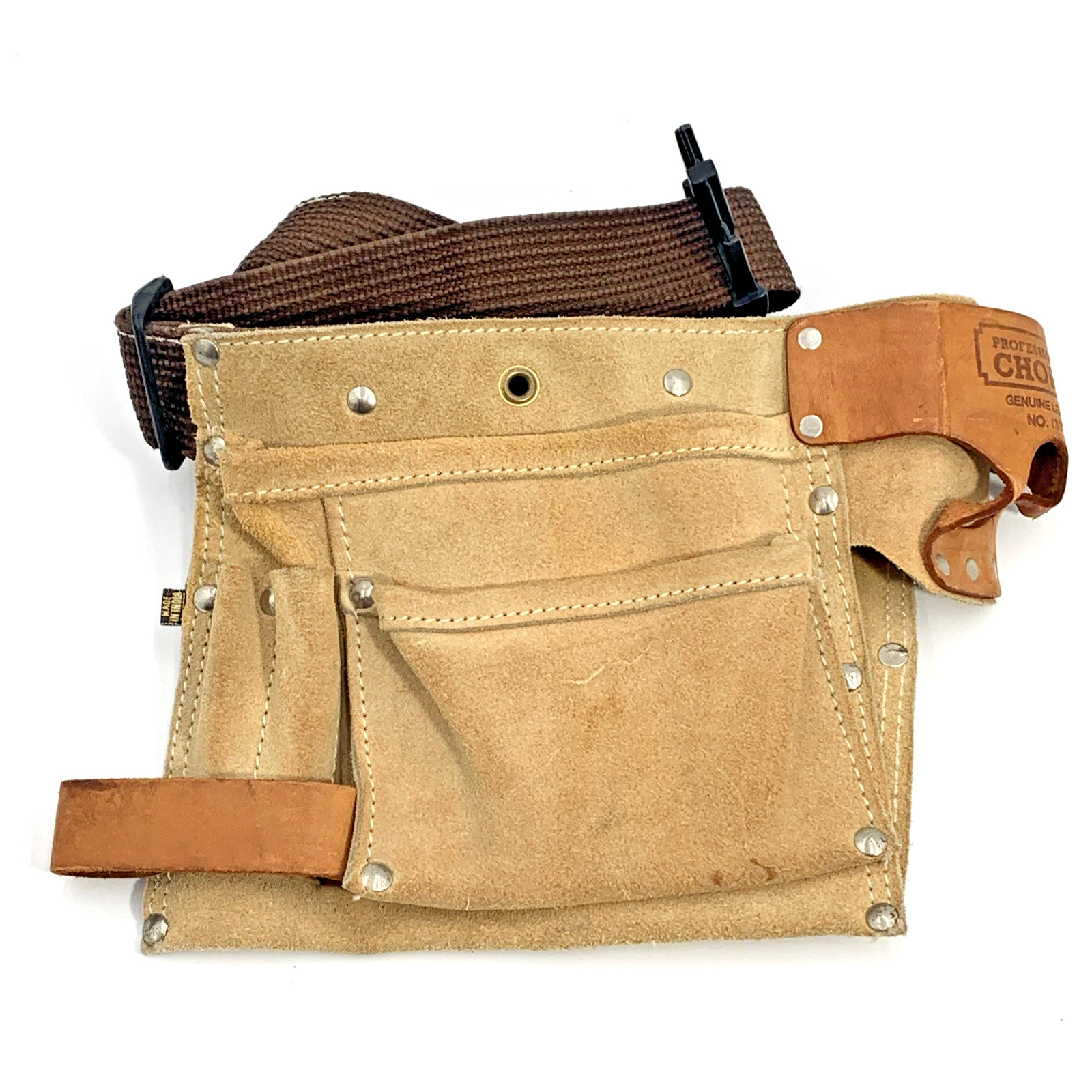 Professional Choice 1370X3 Genuine Leather Carpenter Tool Belt NOS New Old Stock