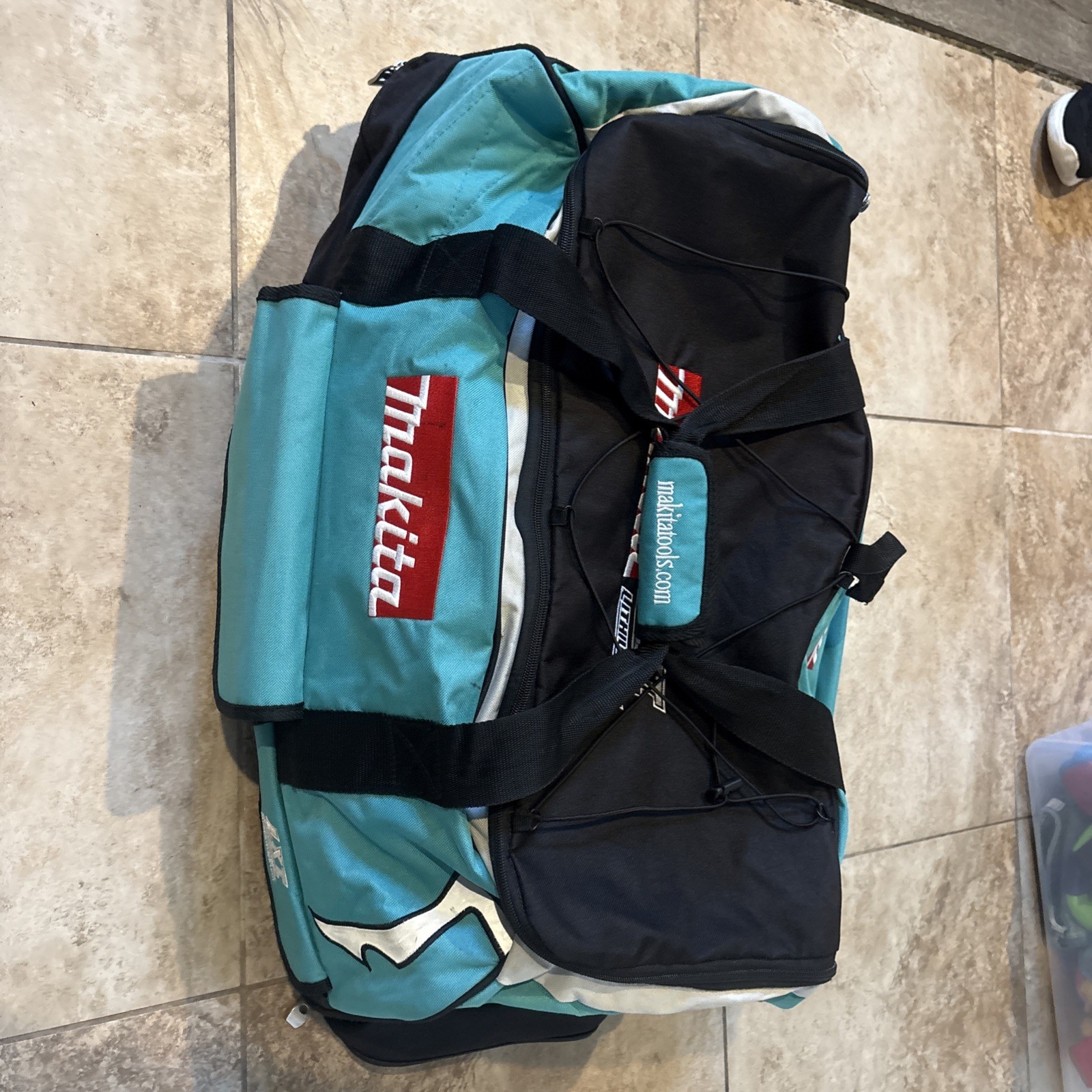 Makita Heavy Duty Tool Bag with Wheels 831269-3 black Teal Spellout