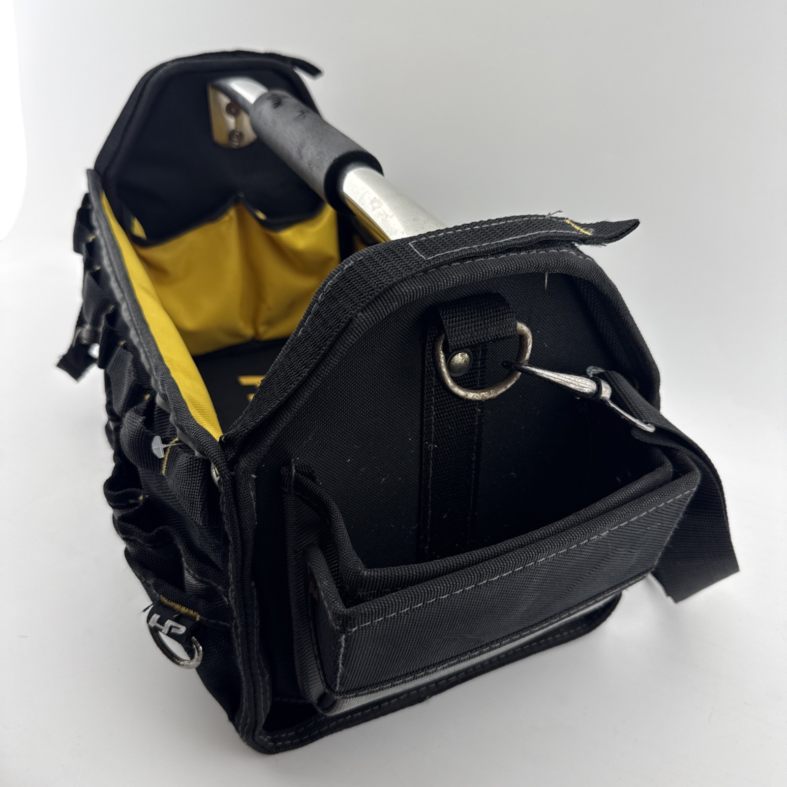 AWP HP Black Electrician Carpenter Work Tool Bag Cushioned Handle Wide Strap