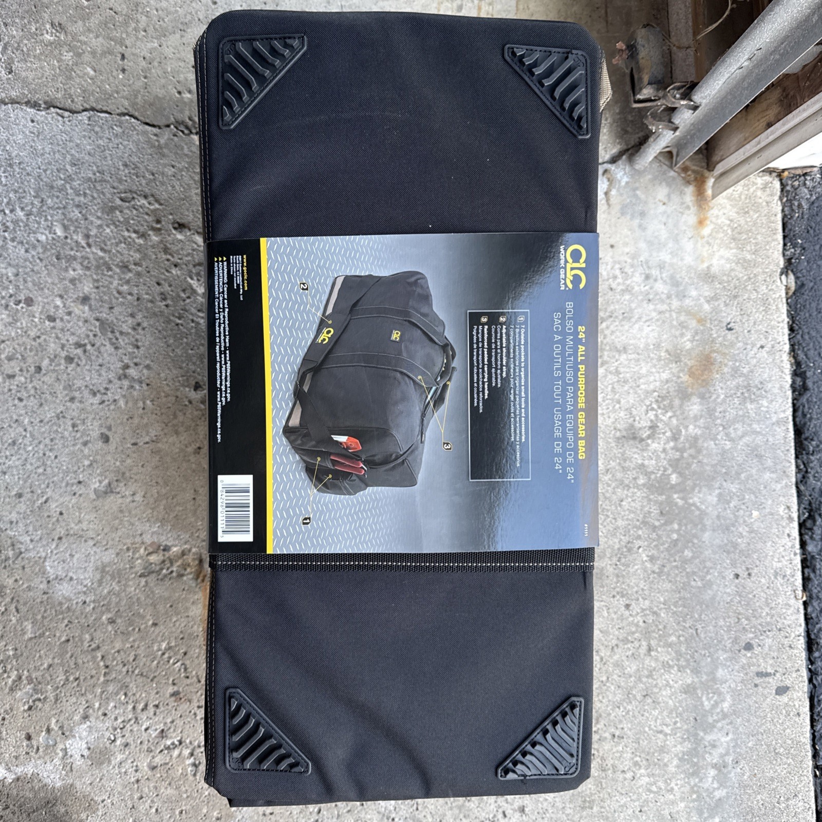 CLC Work Gear 1111 Tool Bag, Black, Polyester, 7 Pockets
