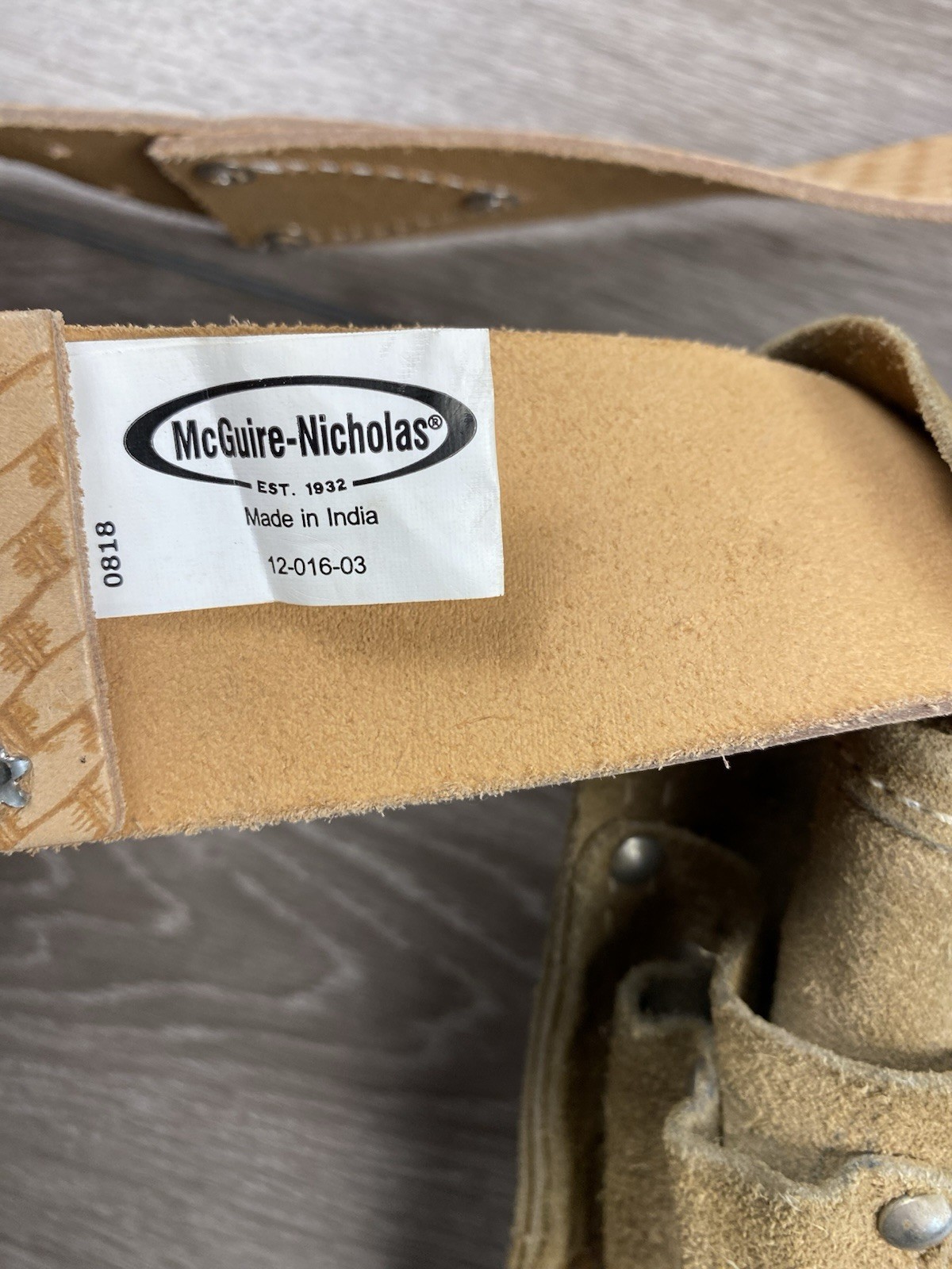 McGuire Leather Workwear Pocket Tool Pouch and Adjustable Buckle Belt