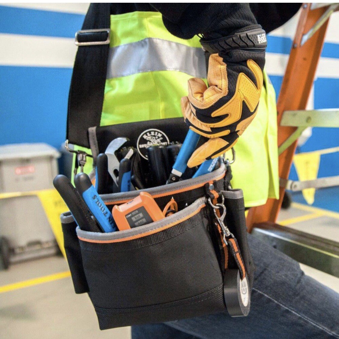 KLEIN TOOLS Tradesman Pro Electrician Multi Tool Belt 15 Pocket Pouch Bag (NEW)