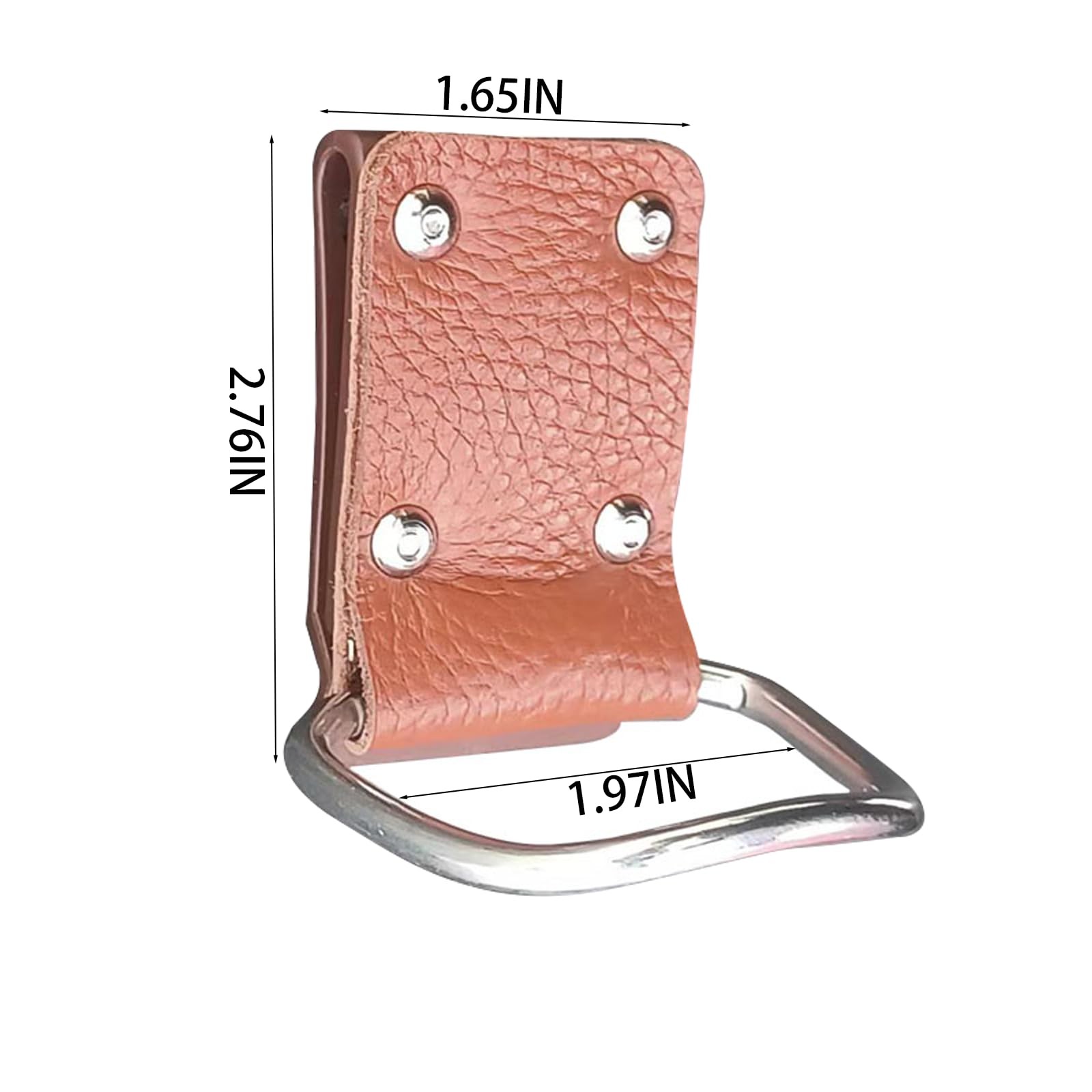 Hammer Holder For Tool Belt Brown Leather Holster Compatible With Croquet