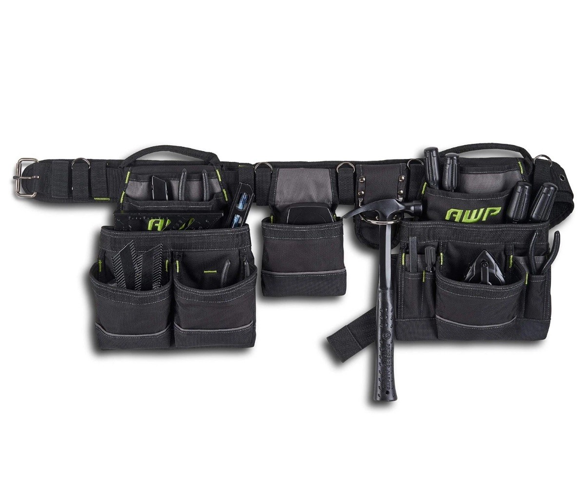General Construction Carpenter Tool Rig Padded Adjustable Tool Belt Fits Upto50″
