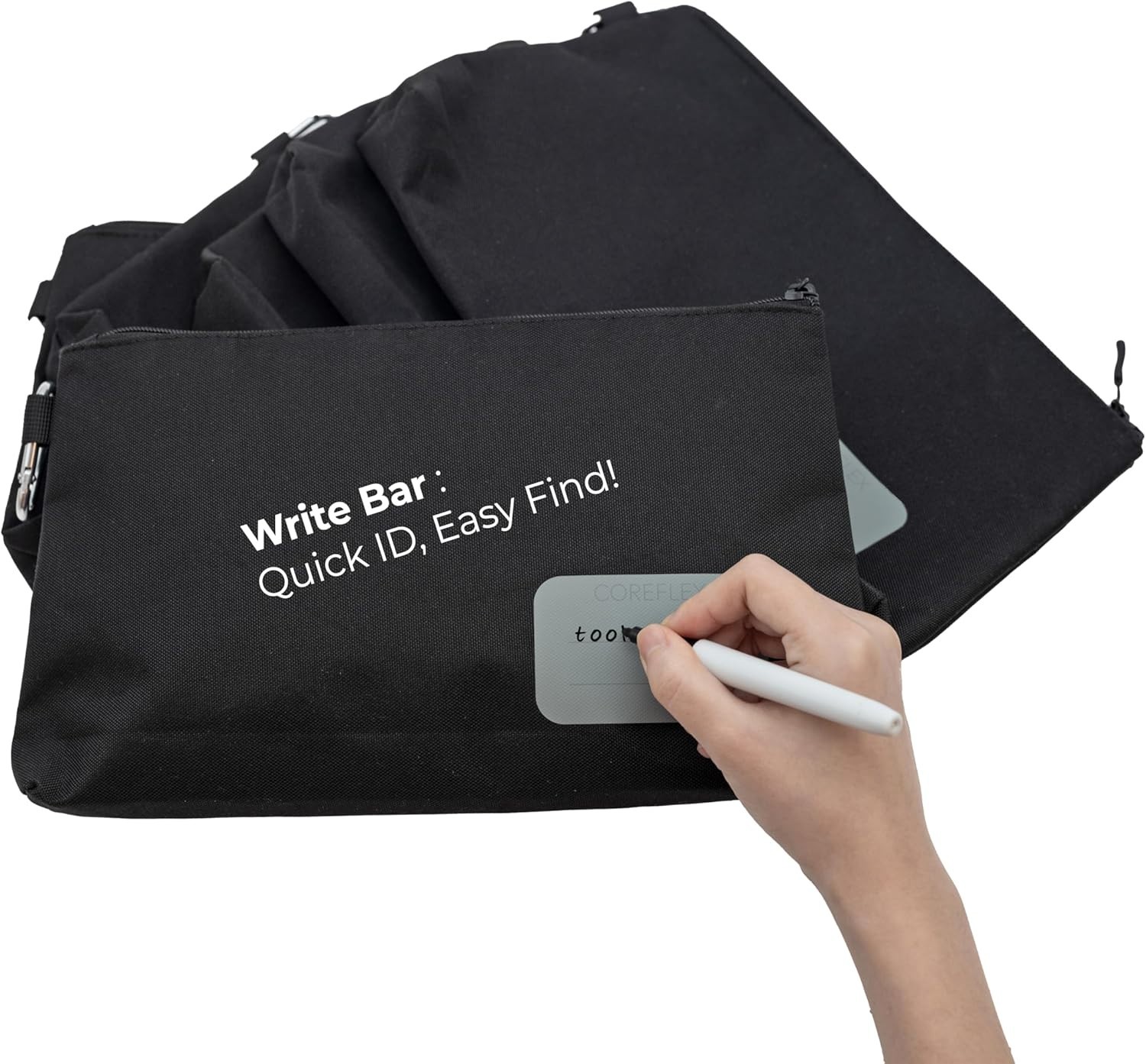 Zipper Tool Bag 6pc Set, 12″ Heavy Duty Canvas