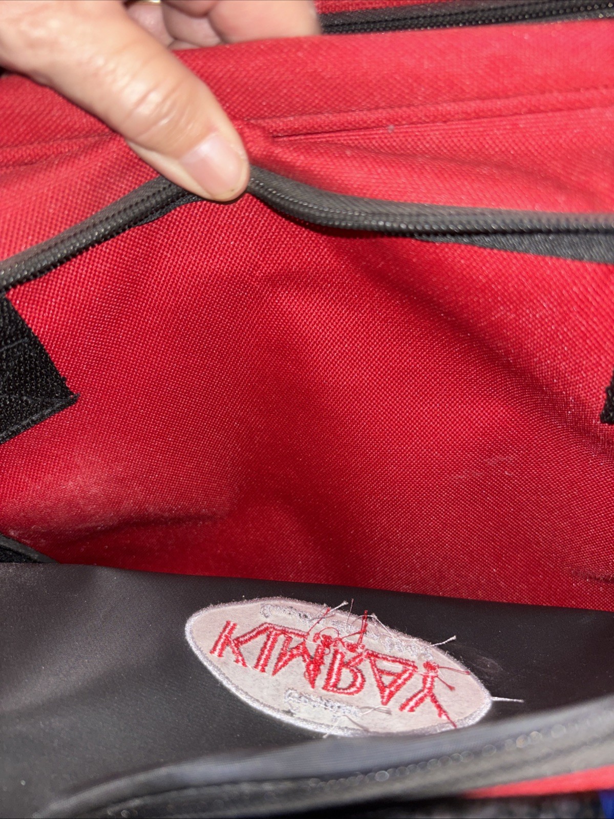Kim Ray Tool Bag, Black And Red 17 X 8 ￼￼
