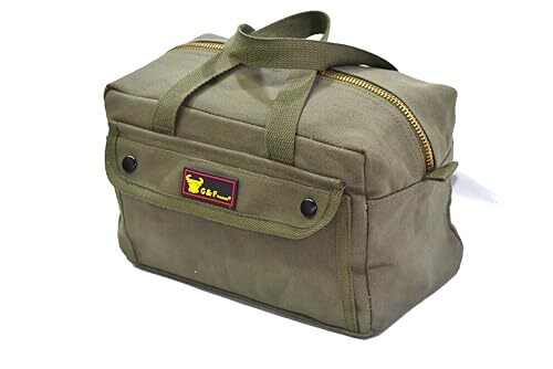 Government Issued Style Mechanics Heavy Duty Tool Bag with Brass zipper and s…