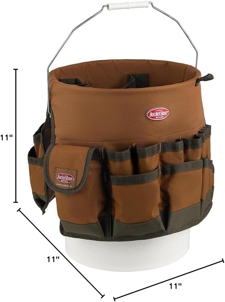 Organizador de herramientas para cubo Bucket Boss Bucketeer, marrón