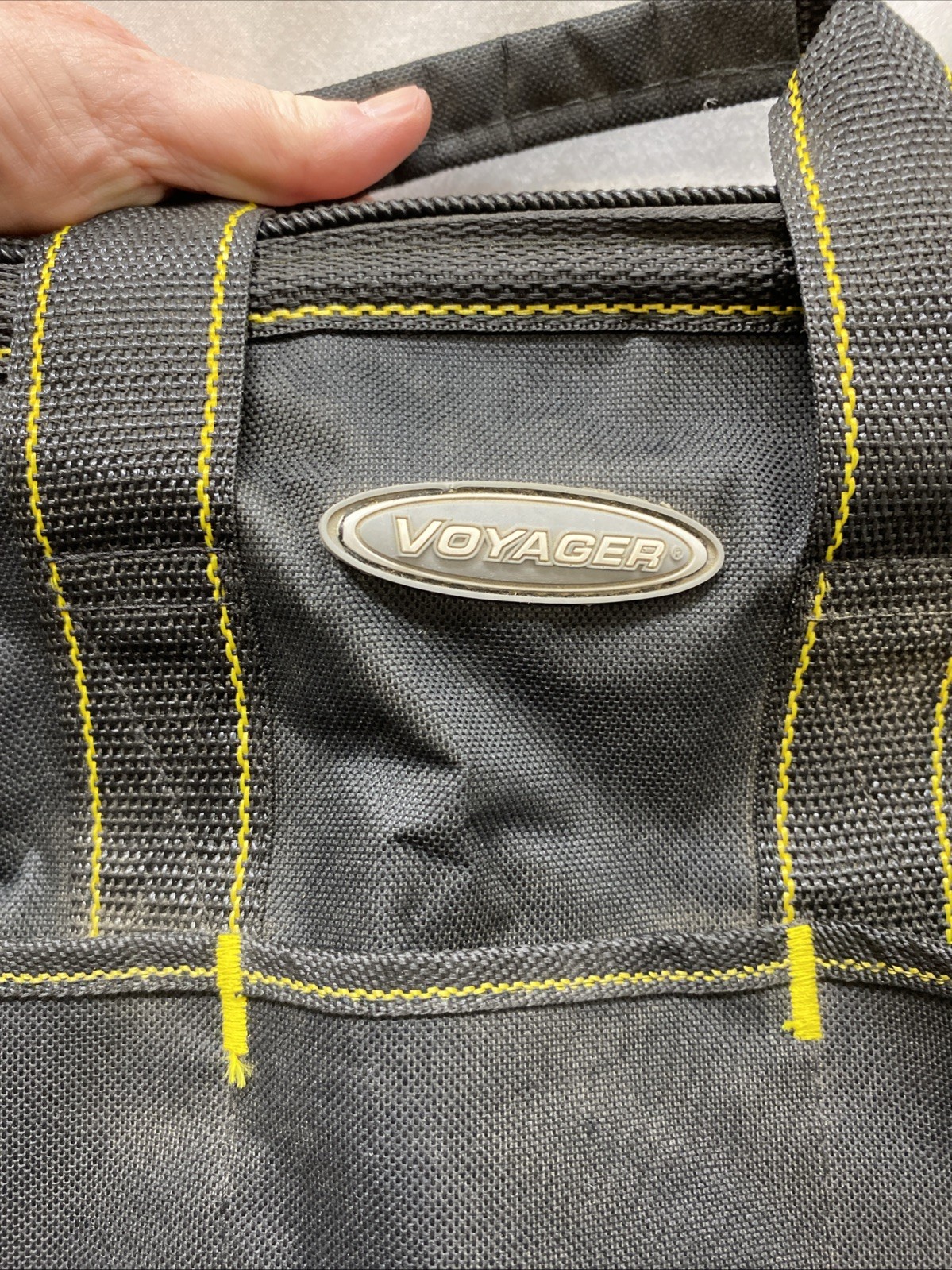 Voyager 12” Portable Tool Bag Item#61467 Black Polyester Zip Closure