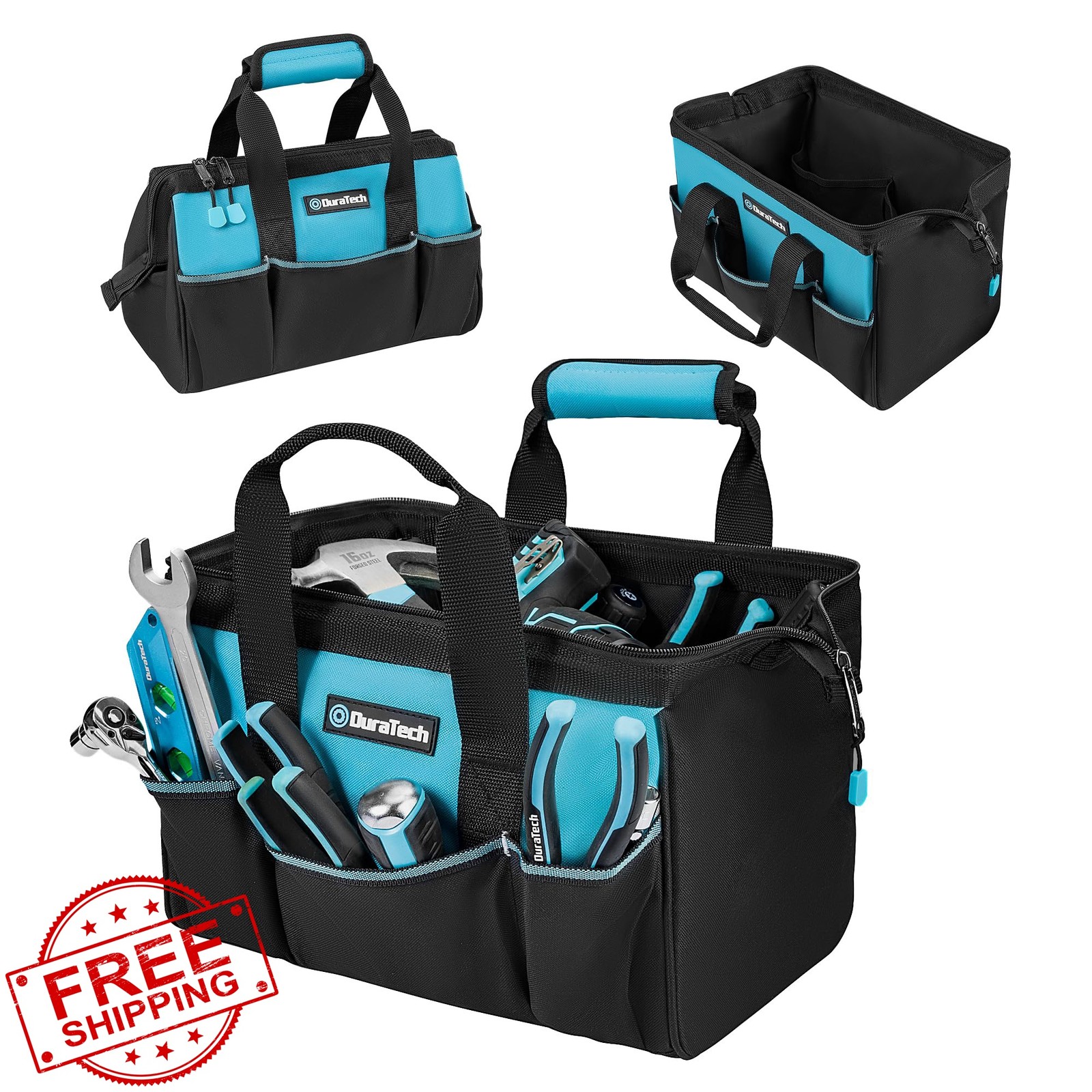 DURATECH 13 Inch 9 Pocket Tool Bag