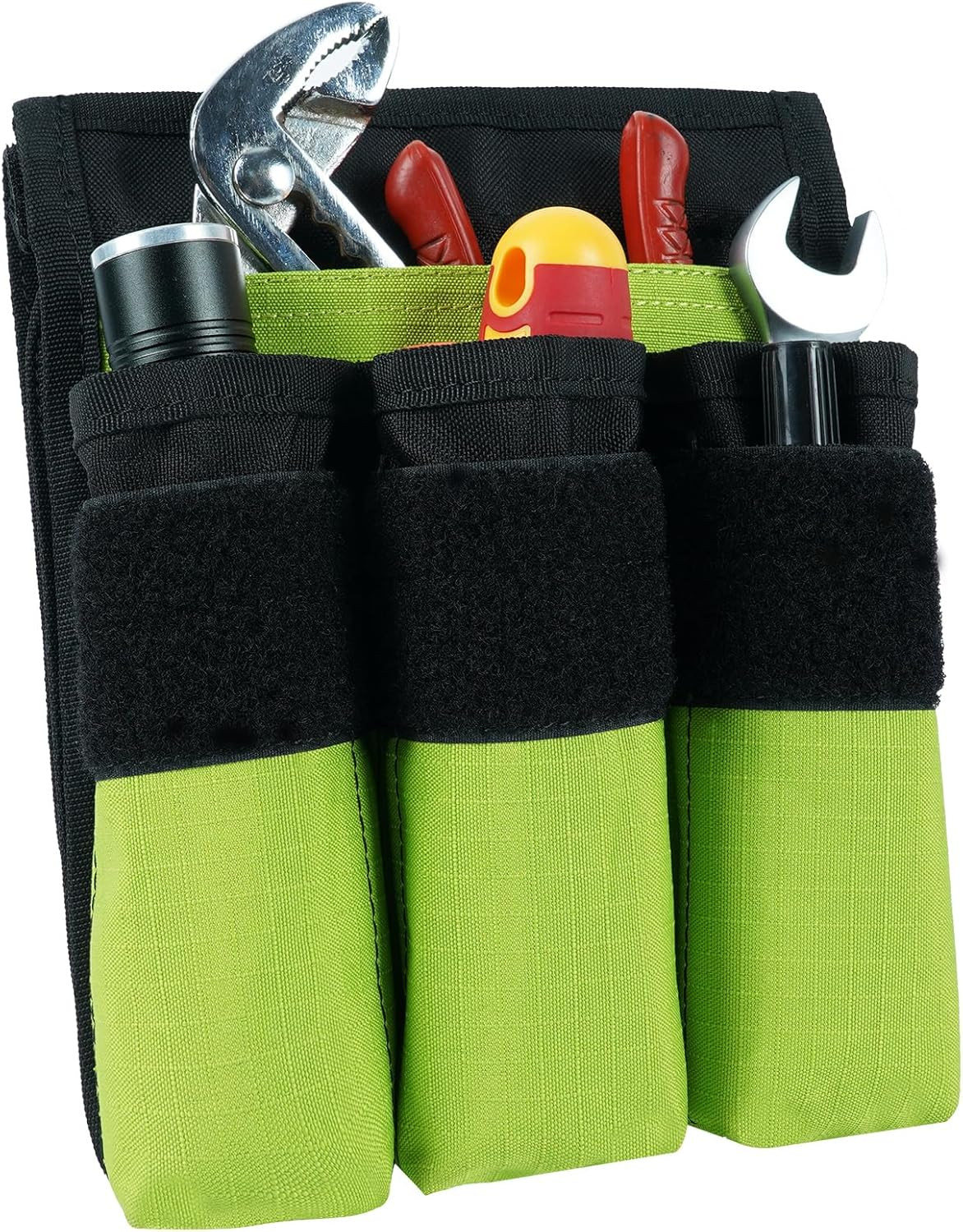 7-Pocket Firefighter Tool Pouch with Carry Handle and Flap, Fits in Bunker Gear