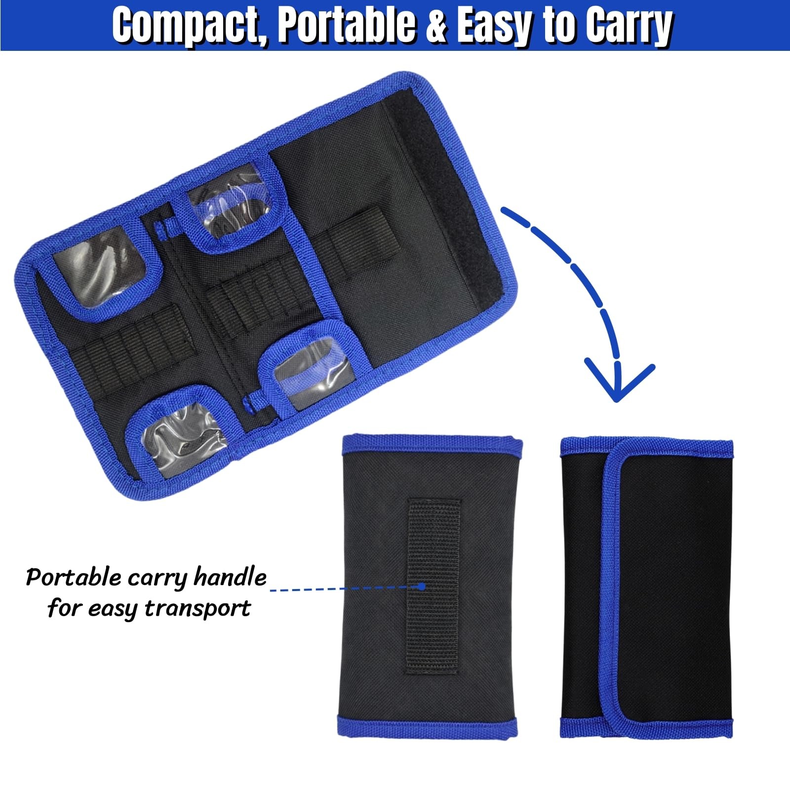 Screwdriver Bits Set Organizer Bag, Oxford Tool Case Holds 24 Bits, Portable …