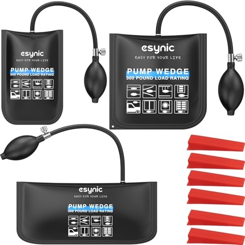 3-Pack Durable Air Wedge Bags Kit – 440LB/200KG Heavy Duty Air Bags for ESY261