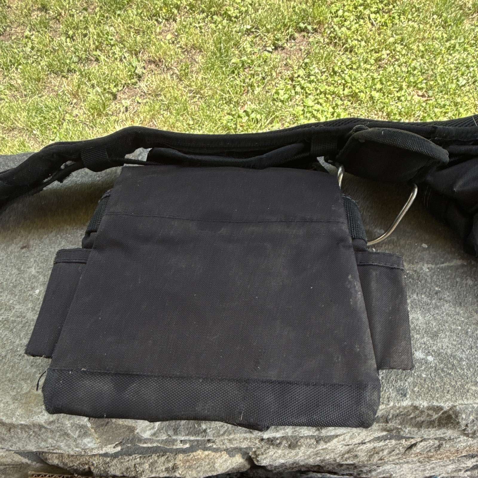 McGuire-Nicholas MN Adjustable Fabric Tool Belt w/ Multiple Pouches Black