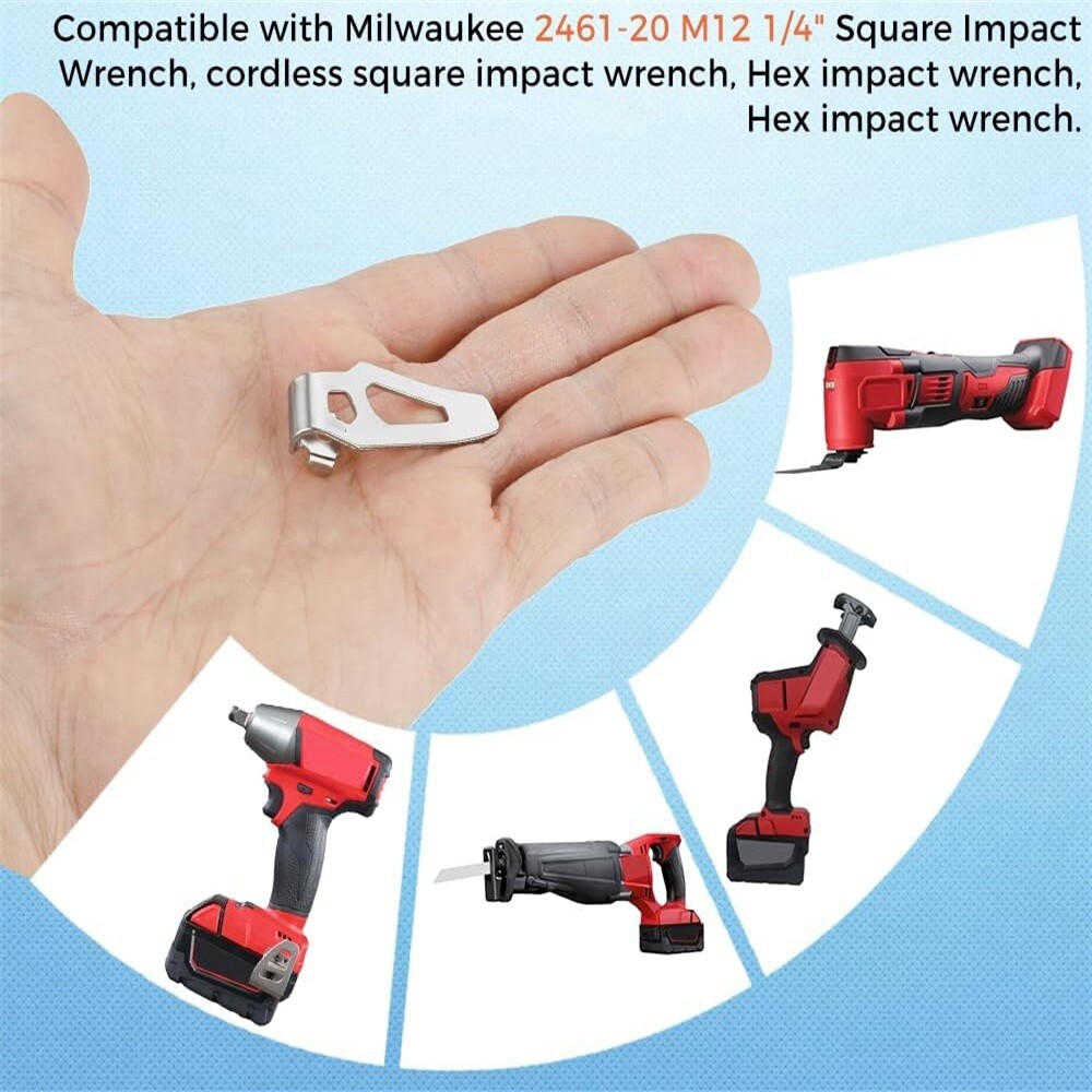 8 x 42-70-0490 Belt Clip Hooks Part For 2401-20 M12 1/4″ Square Impact Wrench