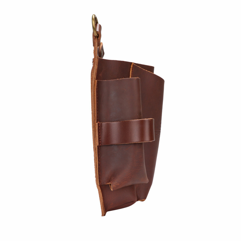 TOURBON Leather EDC Garden Tool Pliers Carry Pouch Belt Bag Phone Case Crossbody