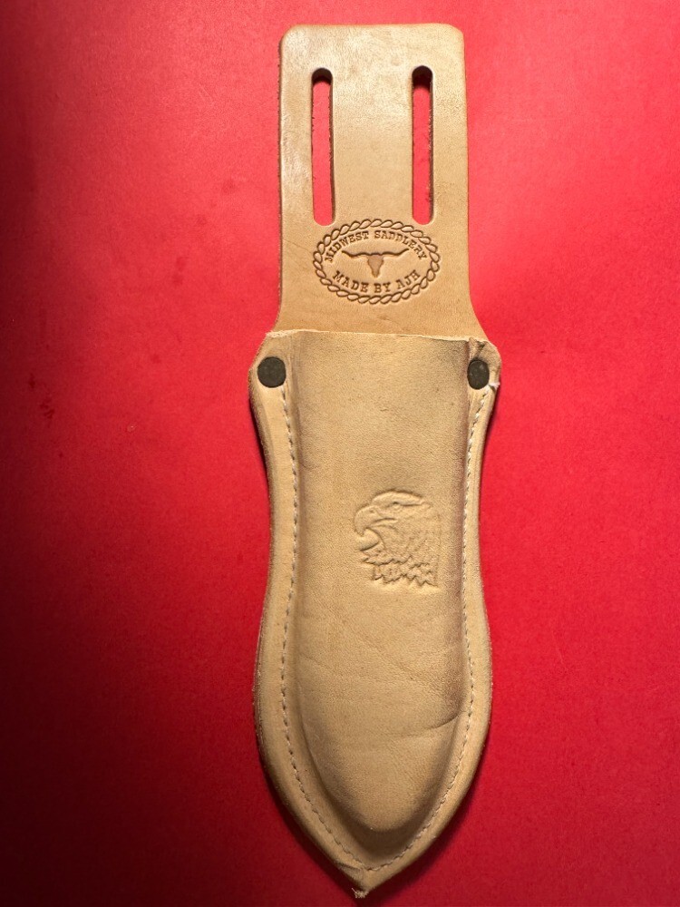 USA Leather Pliers Pouch Holds 6″ Pliers, 6″ Adj Wrench, 5WR Vise Grips etc USA