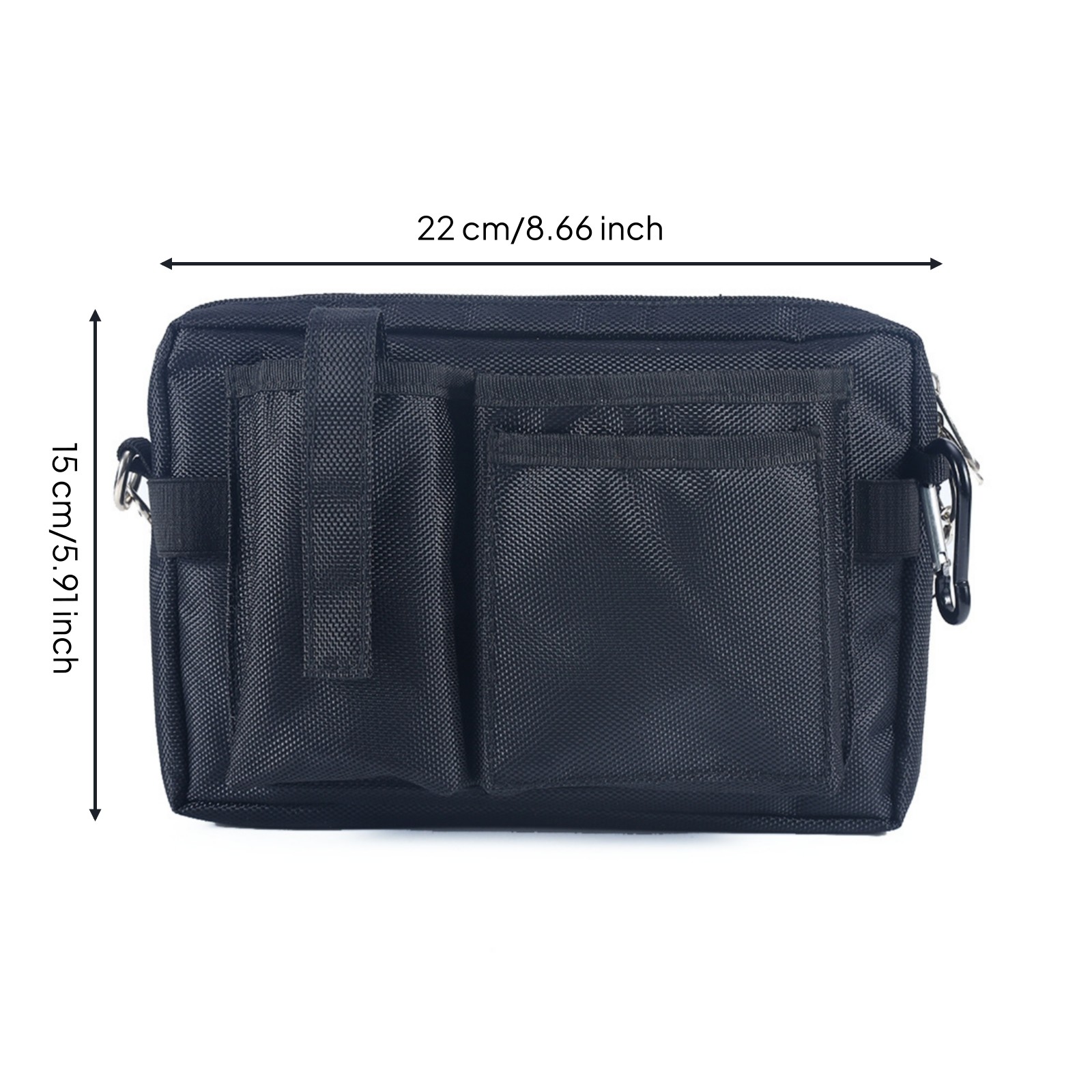 Rectangular Tool Waist Bag Multiple Pockets Waist Tool Bag Reinforced Seams