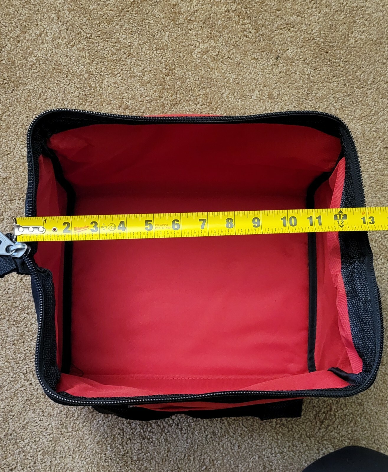 10x New Milwaukee Fuel M12 13″ Heavy Duty Contractors Tool Bag 13″ x 9″ x 10″