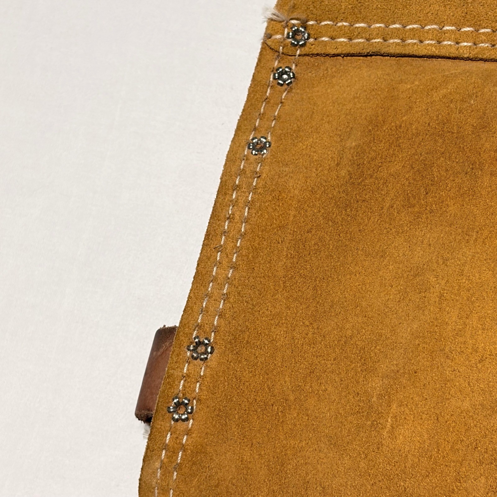 Nicholas Work Gear 823CSP Heavy Suede Cowhide Tool Pouch Tan Made in USA