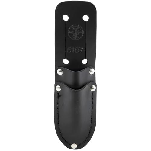 Klein Tools 5187 Scissors & Cable-Splicer’s Knife Holder, Brown